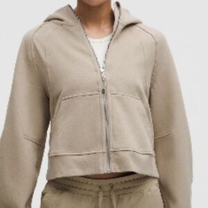 Lululemon Scuba Tan Zip-Up Hoodie